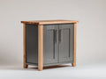 Buffet - Bois - 82 x 41 x 84 cm - Gris ardoise-Bois naturel - Style scandinave industriel