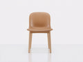 Chaise de salle à manger - Similicuir-Bois - 51 x 56 x 83 cm - Camel-Bois naturel - Scandinave